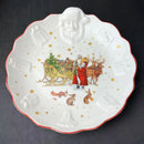 Festive red & white ceramic christmas dinnerware set – dining room