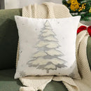Navy blue christmas elk embroidered cushion cover living room decor