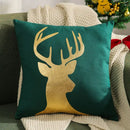 DecorBites™ Christmas Elk Embroidered Pillow Covers 45x45cm asyncio Festive Pillowcase