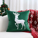 DecorBites™ Christmas Elk Embroidered Pillow Covers 45x45cm asyncio Festive Pillowcase