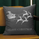 DecorBites™ Christmas Elk Embroidered Pillow Covers 45x45cm asyncio Festive Pillowcase