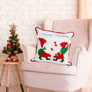 DecorBites™ Christmas Embroidered Pillowcase 45x45cm - Festive Home Decorative Cushions