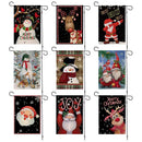 Woodland animals christmas festive garden flag outdoor decor