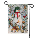 Woodland animals christmas festive garden flag outdoor decor