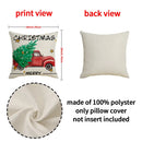 DecorBites™ Christmas Linen Decorative Pillows Print Lumbar Pillow Home Decor