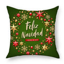 Green christmas nordic sofa pillowcase living room cushion cover