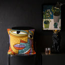 Picasso style abstract cat cushion cover living room decor