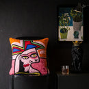 Picasso style abstract cat cushion cover living room decor