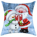 Festive character print christmas pillowcase living room decor