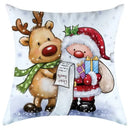 Festive character print christmas pillowcase living room decor