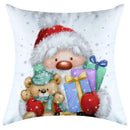 Festive character print christmas pillowcase living room decor