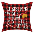 Vintage santa claus and snowman print pillowcase set living room decor
