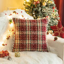 DecorBites™ Christmas Plaid Cushion Cover, Classic Green Red Throw Pillow for Home Decor