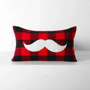DecorBites™ Christmas Plaid Cushion Cover in Red Black Check for Home Sofa Bed