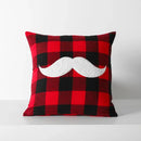 DecorBites™ Christmas Plaid Cushion Cover in Red Black Check for Home Sofa Bed