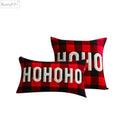 DecorBites™ Christmas Plaid Cushion Cover in Red Black Check for Home Sofa Bed