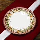 Festive red & white christmas porcelain tableware set dining room