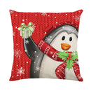 Vintage santa claus pink & cream pillow cover living room decor