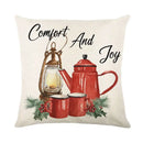Vintage santa claus pink & cream pillow cover living room decor