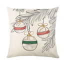 Vintage santa claus pink & cream pillow cover living room decor
