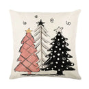 Vintage santa claus pink & cream pillow cover living room decor
