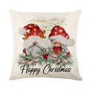 Vintage santa claus pink & cream pillow cover living room decor
