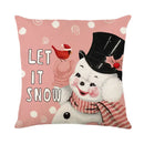 Vintage santa claus pink & cream pillow cover living room decor