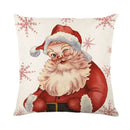 Vintage santa claus pink & cream pillow cover living room decor