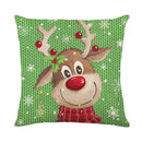 Vintage santa claus pink & cream pillow cover living room decor