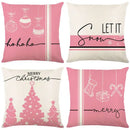 Vintage santa claus pink & cream pillow cover living room decor