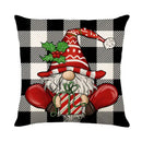 Vintage santa claus pink & cream pillow cover living room decor