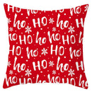 DecorBites™ Christmas Santa Claus Snowflake Pillow Cover 18x18inch
