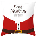 DecorBites™ Christmas Santa Claus Snowflake Pillow Cover 18x18inch