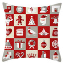 DecorBites™ Christmas Santa Claus Snowflake Pillow Cover 18x18inch