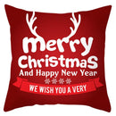 DecorBites™ Christmas Santa Claus Snowflake Pillow Cover 18x18inch