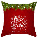 DecorBites™ Christmas Santa Claus Snowflake Pillow Cover 18x18inch