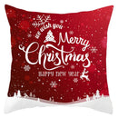 DecorBites™ Christmas Santa Claus Snowflake Pillow Cover 18x18inch