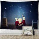 DecorBites™ Christmas Santa Claus Tapestry: Holiday Decor Big Blanket Wall Hanging & Gift