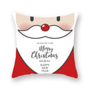 Festive christmas santa elk pillowcase – living room holiday decor