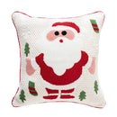 White christmas santa snowflake pillow cover living room decor