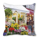 Festive christmas short plush pillowcase living room decor