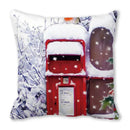 Festive christmas short plush pillowcase living room decor