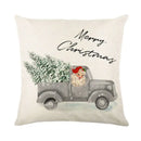 DecorBites™ Christmas Snow Elk Pillow Cover for Festive Home Decor
