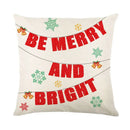 DecorBites™ Christmas Snow Elk Pillow Cover for Festive Home Decor