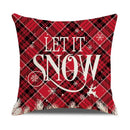 DecorBites™ Christmas Snow Elk Pillow Cover for Festive Home Decor