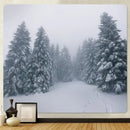 DecorBites™ Christmas Snow Forest Tapestry: Bohemian Bedroom Wall Decoration