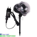 Black christmas snow projector lights outdoor party spotlight