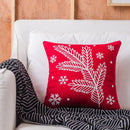 DecorBites™ Christmas Snowflake Elk Embroidered Pillowcases - Festive Decorative Cushion Cover