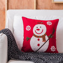 DecorBites™ Christmas Snowflake Elk Embroidered Pillowcases - Festive Decorative Cushion Cover