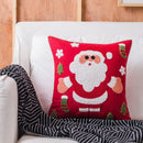 DecorBites™ Christmas Snowflake Elk Embroidered Pillowcases - Festive Decorative Cushion Cover